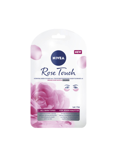 NIVEA Rose Water Околоочна маска, 1 pcs Маска за очи дамски  