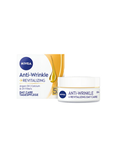 NIVEA AntiWrinkle+ Възстановяващ дневен крем против бръчки  55+ Дневен крем дамски 50ml