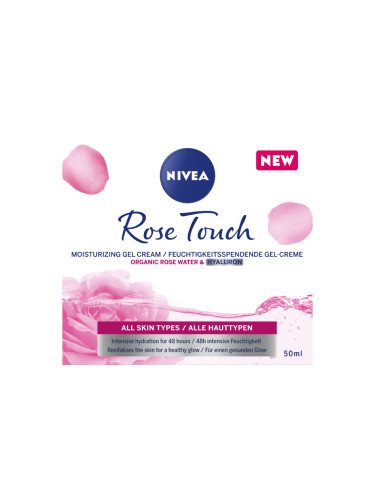 NIVEA Rose Touch Хидратиращ дневен крем Дневен крем дамски 50ml