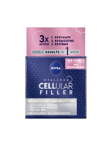 NIVEA Cellular Expert Filler Нощен крем Нощен крем дамски 50ml