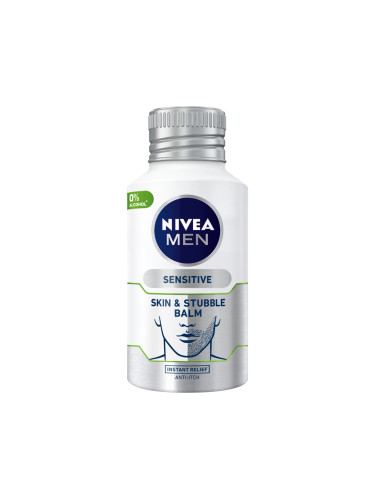 NIVEA MEN Балсам за след бръснене Skin & Stubble Beard Афтър шейв балсам мъжки 125ml