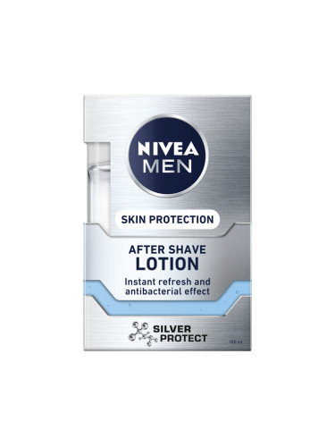 NIVEA MEN Лосион за след бръснене Silver Protect Афтър шейв лосион мъжки 100ml