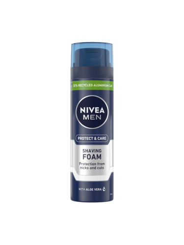 NIVEA MEN Пяна за бръснене Protect & Care  Пяна за бръснене мъжки 200ml