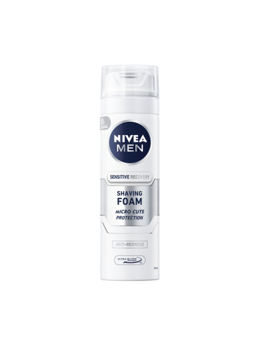 NIVEA MEN Пяна за бръснене Sensitive Recovery Пяна за бръснене мъжки 200ml