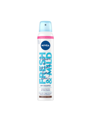 NIVEA HC 3in1 Сух шампоан тъмни тонове Сух шампоан дамски 200ml