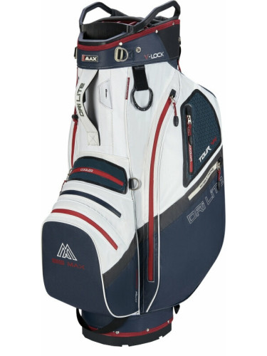 Big Max Dri Lite V-4 Cart Bag Blueberry/White/Merlot Чантa за голф