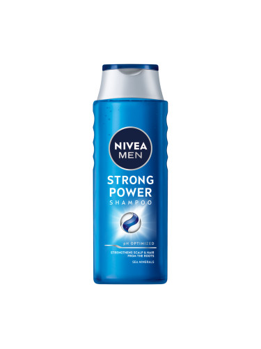 NIVEA MEN Шампоан за мъже Strong Power Шампоан за коса мъжки 400ml