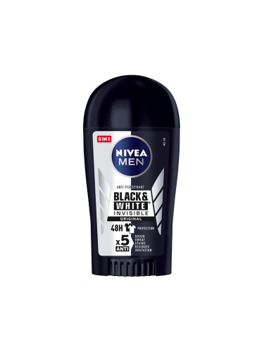 NIVEA MEN Deo Стик мъжки Invisible on Black & White Original Део стик мъжки 40ml