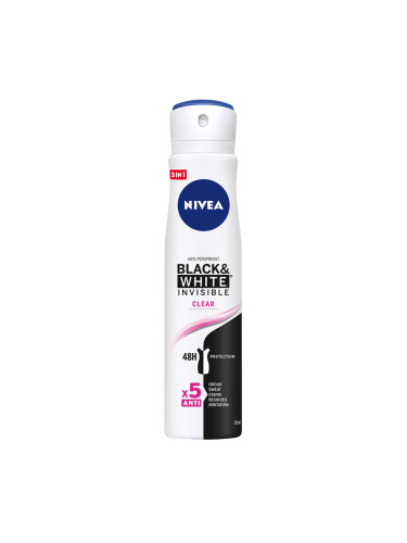 NIVEA Deo Спрей дамски Invisible on Black & White Clear XL size Део спрей дамски 250ml