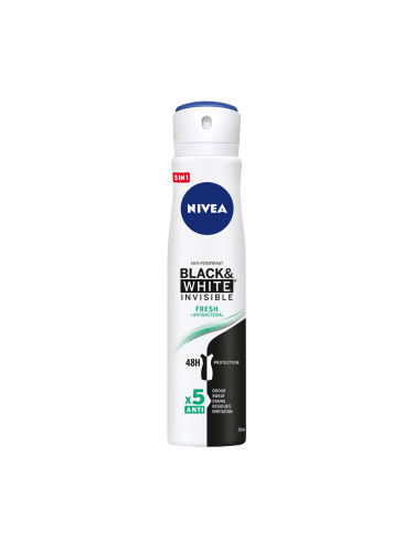 NIVEA Deo Спрей дамски Invisible on Black & White Fresh XL size Део спрей дамски 250ml