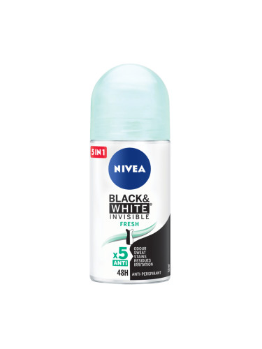 NIVEA Deo Рол-он дамски Invisible on Black & White Fresh Део рол дамски 50ml