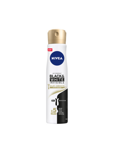 NIVEA Deo Спрей дамски Invisible on Black & White Silky Smooth XL size Део спрей дамски 250ml