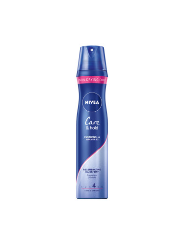 NIVEA HCS Лак за коса за грижа и фиксация Care & Hold Спрей за коса дамски 250ml