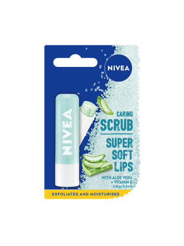 NIVEA Пилинг за устни Aloe  Ексфолиант за устни  4,8gr