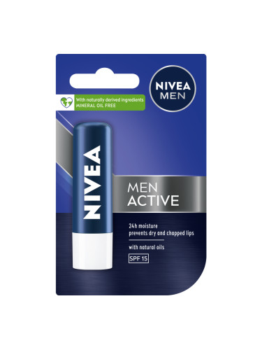 NIVEA MEN Балсам за устни Active Care Балсам за устни  4,8gr
