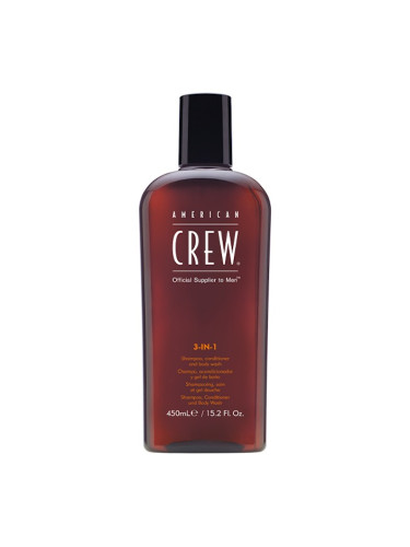 AMERICAN CREW 3-In-One Shampoo,Conditioner And Body Wash Шампоан за коса и тяло мъжки 250ml