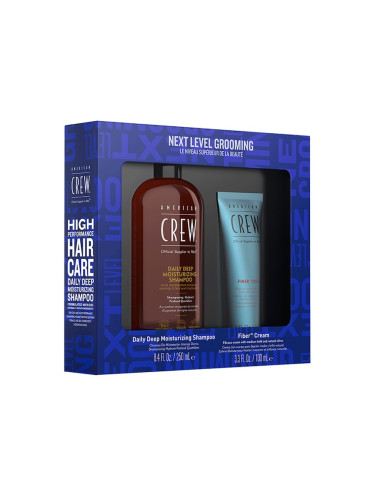 КОМПЛЕКТ AMERICAN CREW Next Level Grooming Fiber Cream Kit Крем за коса мъжки 350ml