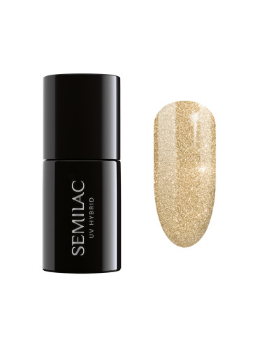 SEMILAC 037  Uv Gel Polish  Gold Disco Гел лак  7ml