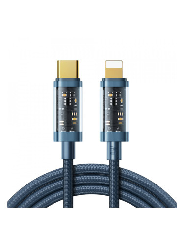 Кабел за зареждане и данни JOYROOM USB Type C към Lightning Power Delivery 20W 1.2m (S-CL020A12) син