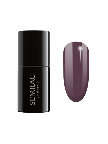 SEMILAC 075  Uv Gel Polish  Stylish Brown Гел лак  7ml