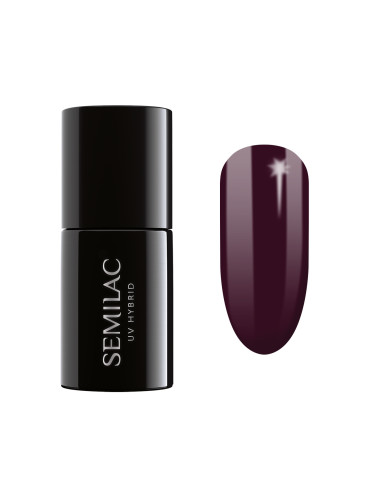 SEMILAC 076  Uv Gel Polish  Black Coffee Гел лак  7ml