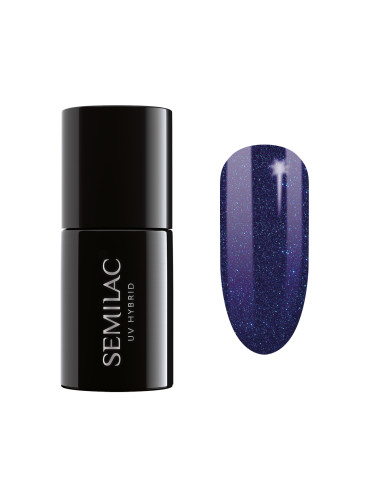 SEMILAC 087  Uv Gel Polish  Glitter Indigo Гел лак  7ml