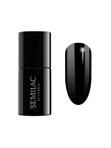 SEMILAC 300  Uv Gel Polish Perfect Black (Super Cover) Гел лак  7ml