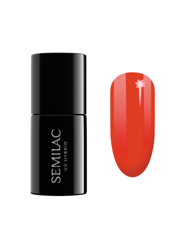 SEMILAC 317  Uv Gel Polish  Neon Red Гел лак  7ml