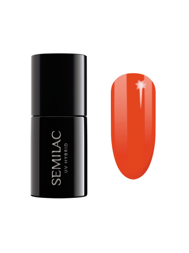 SEMILAC 567  Uv Gel Polish  Neon Red Orange Гел лак  7ml