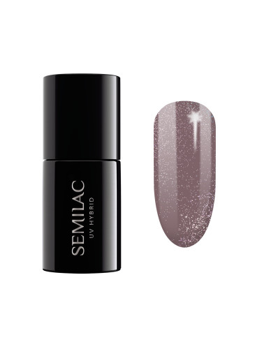 SEMILAC 322  Uv Gel Polish  Shimmer Dust Brown Гел лак  7ml