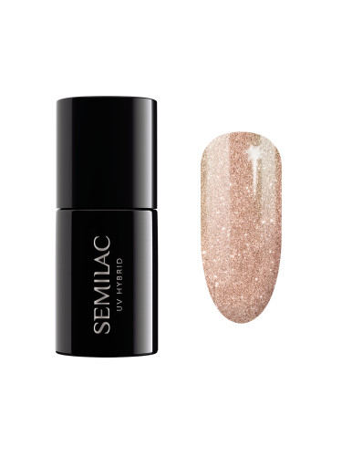 SEMILAC 349  Uv Gel Polish  Delicate Vanilla Glitter Гел лак  7ml