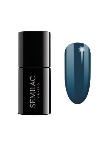 SEMILAC 406  Uv Gel Polish Blue Tea Гел лак  7ml