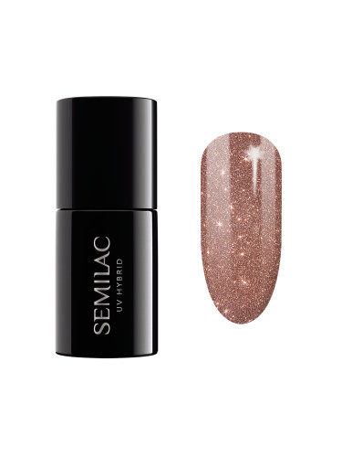 SEMILAC 333  Uv Gel Polish Shine Brown Гел лак  7ml