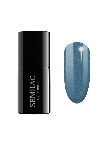 SEMILAC 324  Uv Gel Polish Sea Blue Shimmer  Гел лак  7ml