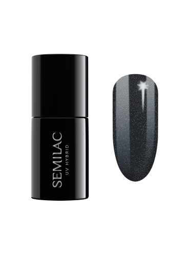 SEMILAC 325  Uv Gel Polish Frosty Carbon Shimmer  Гел лак  7ml