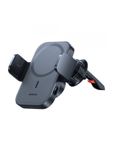 Joyroom стойка за кола Qi Wireless Induction зарядно 15W (MagSafe Compatible - iPhone) - Air Vent (JR-ZS295) графит