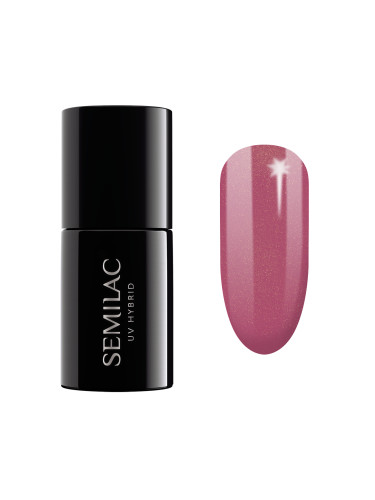 SEMILAC 377  Uv Gel Polish Shimmer Stone Ruby Гел лак  7ml