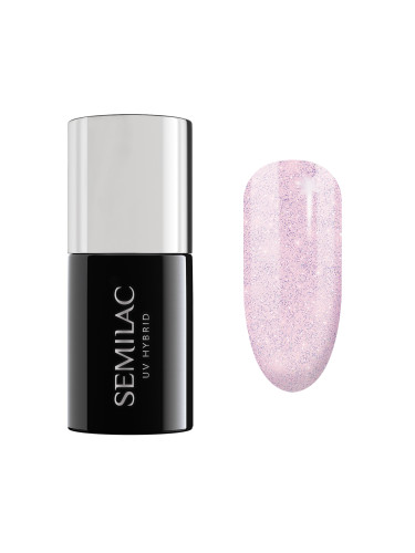 SEMILAC 806  Extend 5In1 Glitter Delicate Pink Гел лак  7ml