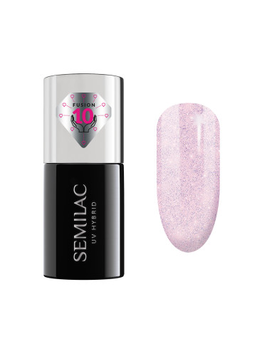 SEMILAC 806  Extend Care 5W1 Glitter Delicate Pink Гел лак  7ml