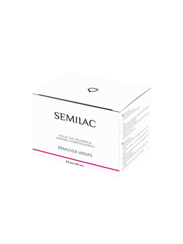 SEMILAC Remover Wraps 50 Pc. Продукт за нокти-др, дамски  