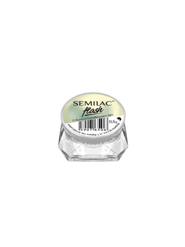 SEMILAC  Flash Aurora Gold & Green 681 Продукт за нокти-др,  0,5gr