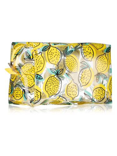 BrushArt Accessories Transparent cosmetic bag прозрачна козметична чантичка Lemon 1 бр.