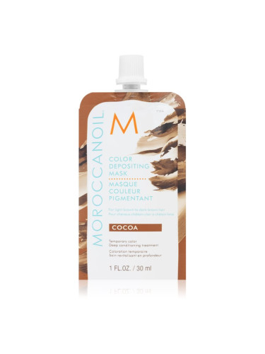 Moroccanoil Color Depositing нежна подхранваща маска без перманентни цветови пигменти Cocoa 30 мл.