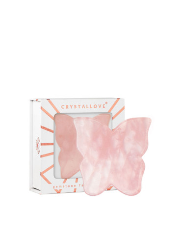 CRYSTALLOVE Butterfly Rose Quartz Gua Sha Масажори дамски  