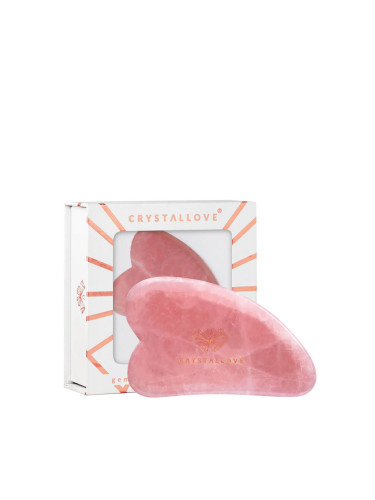 CRYSTALLOVE Rose Quartz Gua Sha Масажори дамски  