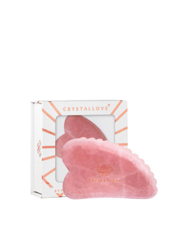 CRYSTALLOVE 3D Rose Quartz Gua Sha  Масажори дамски  