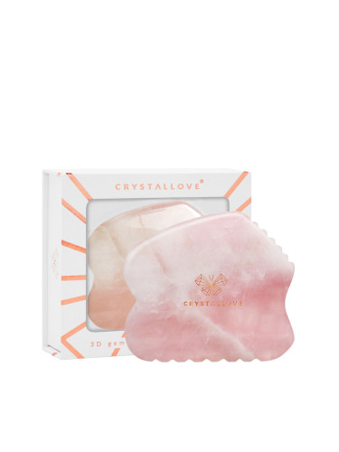 CRYSTALLOVE Rose Quartz Contour Gua Sha Масажори дамски  