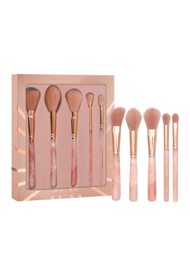 КОМПЛЕКТ CRYSTALLOVE Rose Quartz Makeup Brushes Set Комплект дамски  