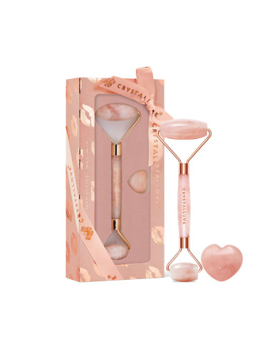 КОМПЛЕКТ CRYSTALLOVE Rose Quartz Roller Selflove Set  Комплект дамски  