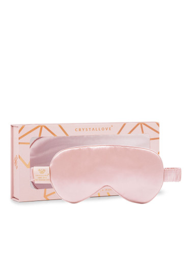 КОМПЛЕКТ CRYSTALLOVE Silk Eye Mask - Rose Маска дамски  